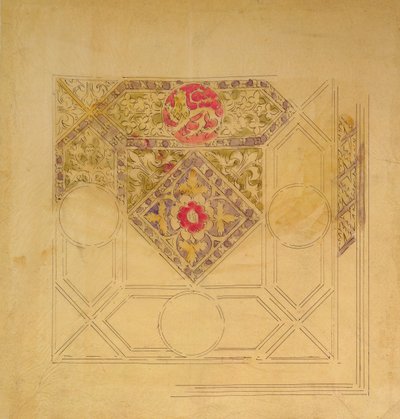 Ceiling design for the Palace of Westminster by Augustus Welby Northmore Pugin